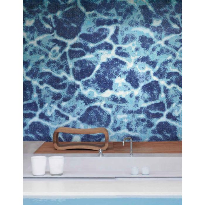 Bisazza - Modern Clear Water Decorative Glass Mosaic Tiles, order unit 3.73m2