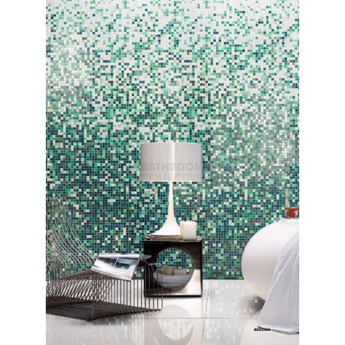 Bisazza - Shading Blends Begonia Decorative Glass Mosaic Tile, per module
