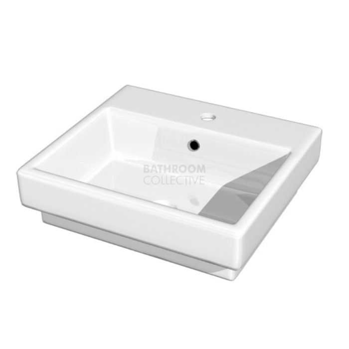 Paco Jaanson - 03 Series 570mm Step Bench Mounted Basin 1TH Gloss White