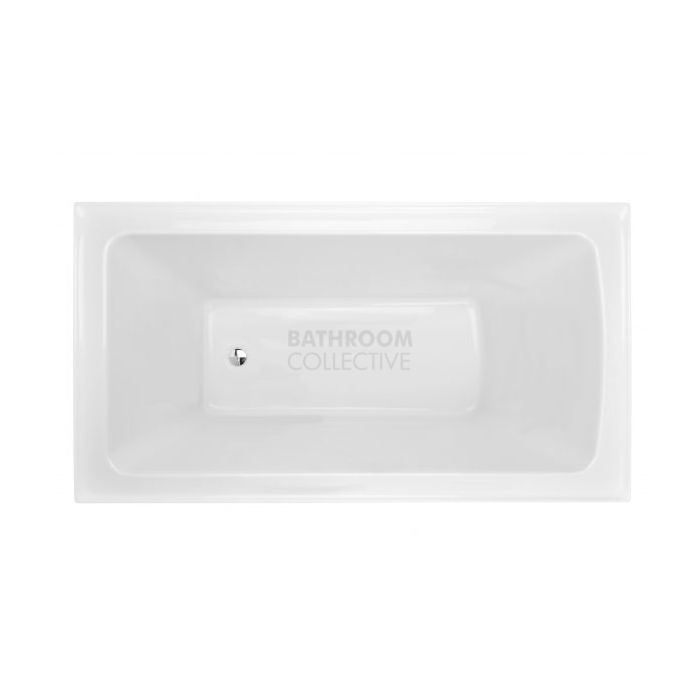 Decina - Shenseki 1515mm Drop In Rectangle Bath with Tile Bead Lucite Acrylic
