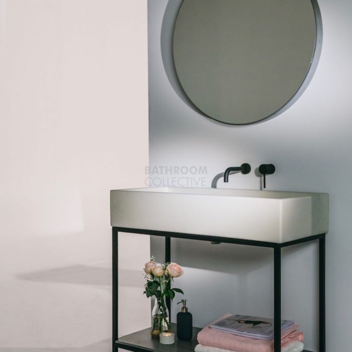 Noodco - The Trough Concrete Sink Vanity Set in Mid Tone Grey