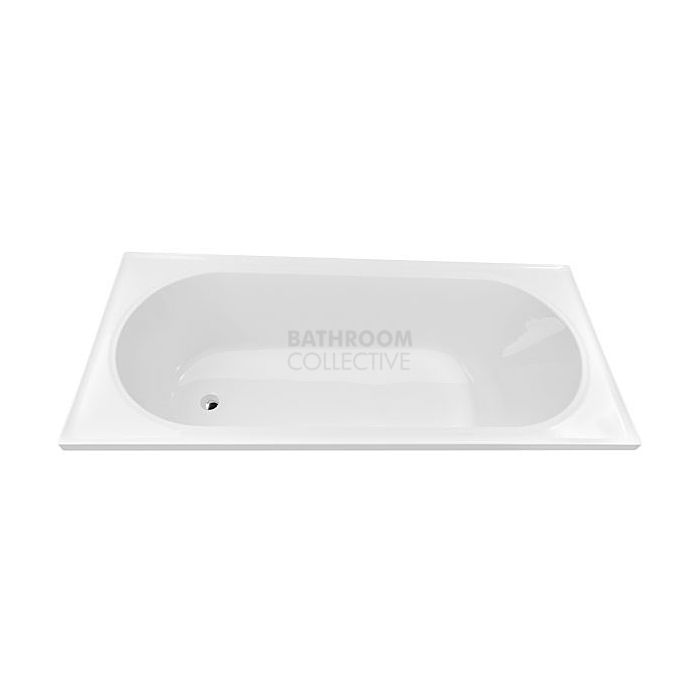 Decina - Turin 1520mm Drop In Rectangle Bath with Tile Bead Lucite Acrylic