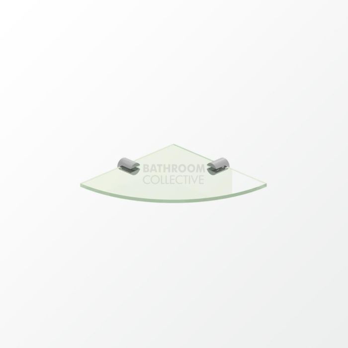 Avenir - Universal Round Corner Glass Shelf - Chrome 
