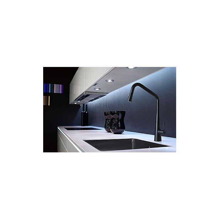 Linsol - Elias Kitchen Sink Mixer with Pull Out Spray Matte Black