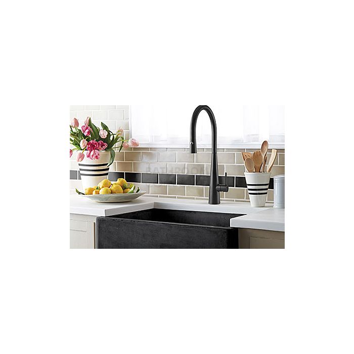 Linsol - Giacomo Kitchen Sink Mixer with Pull Out Spray MATTE BLACK