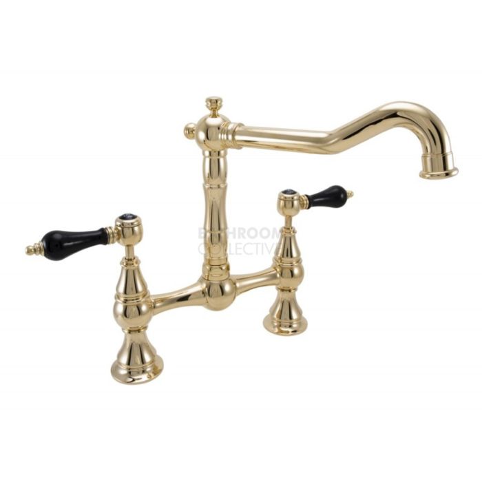1901 Provincial Kitchen Bridging Tap with English Spout - Gold