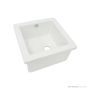 1901 330mm Fireclay Lab Sink 2, White, Chrome Waste AB0700W