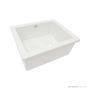 1901 460mm Fireclay Lab Sink 4, White, Chrome Waste AB0900W