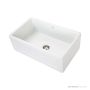 1901 Farmhouse 755mm Fireclay Butler Sink, White, Stainless Steel Waste AB5500-SSW