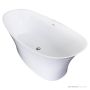 ADP Rise 1700mm Solid Surface Freestanding Bath, Gloss White BATPRISE1700G
