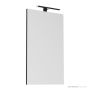ADP Daylight 500 x 800mm Wall Mirror with Overhead LED, Matte Black DLM5080BK