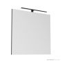 ADP Daylight 900 x 800mm Wall Mirror with Overhead LED, Matte Black DLM9080BK