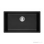 ADP Bellevue 790mm Large Rectangular Sink, Matte Black SINKBEL7945BK