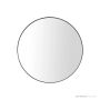 ADP Alora 700mm Round Frame Mirror, Matte Black SMALO7070BK