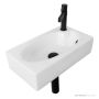ADP Humphrey 460mm Ceramic Wall Mounted Basin 1th, Gloss White TOPCHUMWH