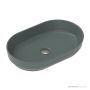 ADP Marilyn 550mm Ceramic Above Counter Basin, Matte Forest TOPCMAL550MF