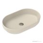 ADP Marilyn 550mm Ceramic Above Counter Basin, Matte Ivory TOPCMAL550MI