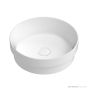 ADP Monica 355mm Ceramic Semi Inset Basin, Matte White TOPCMON360MW