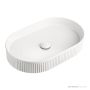 ADP Pill Fluted 580mm Ceramic Above Counter Basin, Gloss White TOPCPFL5836GW