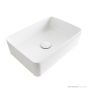 ADP Selma 405mm Ceramic Above Counter Basin, Matte White TOPCSEL4028MW