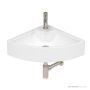 ADP Square Corner 475mm Ceramic Wall Mounted Basin 1th, Gloss White TOPCSQC475GW
