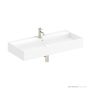 ADP Teorema 1000mm Ceramic Wall Mounted Basin, Full Bowl, Gloss White TOPCTEO100FULLGW