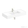 ADP Teorema 1010mm Ceramic Wall Mounted Basin, Centre Bowl 1th, Gloss White TOPCTEO100GWC