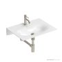 ADP Veil 600mm Ceramic Wall Mounted Basin 1th, Gloss White TOPCVEL060CGW