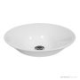 ADP Venus 415mm Ceramic Semi Inset Basin, Gloss White TOPCVENWH