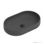 ADP Norma 550mm Concrete Above Counter Basin, Charcoal TOPONOR550CH