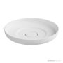 ADP Flume 400mm Cast Marble Above Counter Basin, Matte White TOPPFLU400WM