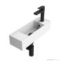 ADP Eon 455mm Solid Surface Wall Mounted Basin, Gloss White TOPSEON45WG
