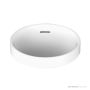 ADP Luka 320mm Solid Surface Semi Inset Basin, Gloss White TOPSLUK320WG
