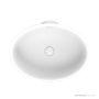 ADP Ozera 495mm Solid Surface Semi Inset Basin, Gloss White TOPSOZE5037WG