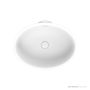 ADP Ozera 495mm Solid Surface Semi Inset Basin, Matte White TOPSOZE5037WM