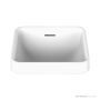 ADP Sava 320mm Solid Surface Semi Inset Basin, Matte White TOPSSAV3232WM