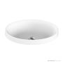 ADP Dignity 495mm Solid Surface Semi Inset Basin, Matte White TOPTDIG5037-TS