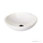 ADP Karma 405mm Solid Surface Above Counter Basin, Matte White TOPTKAR412-TS