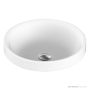ADP Respect 400mm Solid Surface Semi Inset Basin, Matte White TOPTRES400-TS