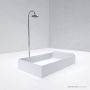 Apaiser Sampan Shower 900mm Stone Freestanding Bath SAMPAN-SHOWER-BATH-900-7076-X7