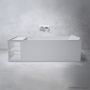 Apaiser Soka Grand 1800mm Left Shelf Stone Freestanding Bath SOKA-GRAND-BATH-LEFT-SHELF1800-5859-X3