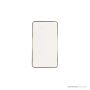 Bespoke Brass Edge Radius Corners Mirror - Brushed Brass FBMRA-1M2