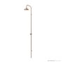 Brooklyn Copper Co Huski Wall Mounted Outdoor Shower, Solid Copper or Brass BCCHSD