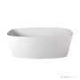 Dado Quartz Ava 1500mm Stone Freestanding Bath, Satin White SBM076-S