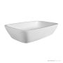 Dado Quartz Deonne 560mm Stone Above Counter Basin, Satin White SWMBAS35-S