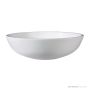 Dado Quartz Denise 420mm Stone Above Counter Basin, Satin White SWMBAS42-S