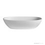 Dado Quartz Amsterdam 550mm Stone Above Counter Basin, Satin White SWMBAS62-S