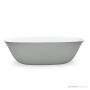 Domus Living Livia 1650mm Narrow Freestanding Bath, Matte Grey DLBTLV1650-MG