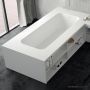 Domus Living Numisia Library 2100mm Freestanding Bath, Right Shelf, Matte White DLBTNULI2100R