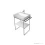 Duravit Durasquare Freestanding Metal Console For Basin 235360, 665x740 mm, Chrome 0031011000-P